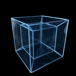 projection of a rotating tesseract